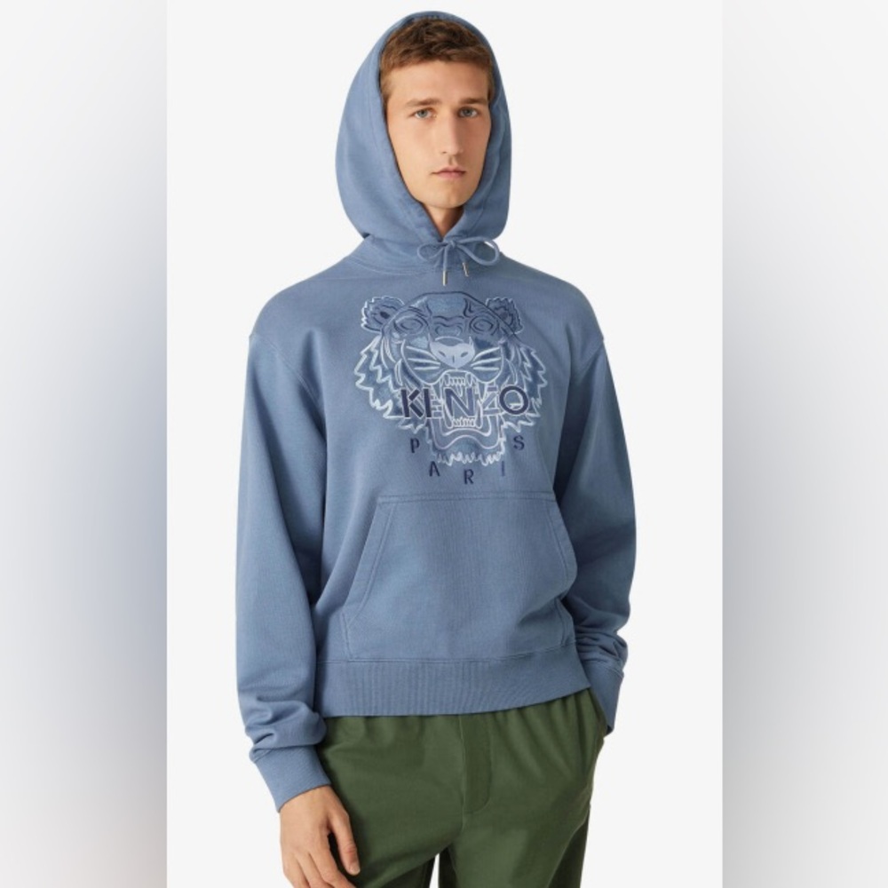 Kenzo SS21 Icon Festive Tiger Logo Hoodie